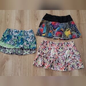 Vibrant Patterned Skirt Trio Bolle B Passionit